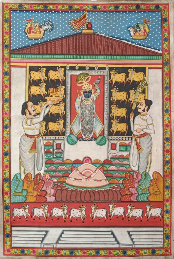 Annakut - Pichwai painting - Varta Shrimail - 28