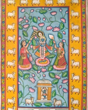 Krishna Kamal Talai - Pichwai painting - Varta Shrimail - 29