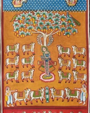 Krishna in Vrindavan - Pichwai painting - Varta Shrimail - 30