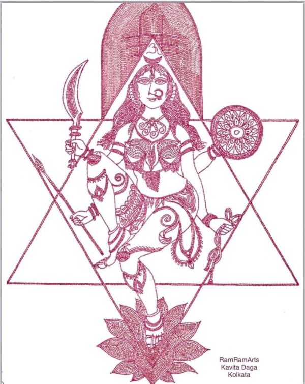 Maa Durga - Indian Art - Kavita Daga - 04