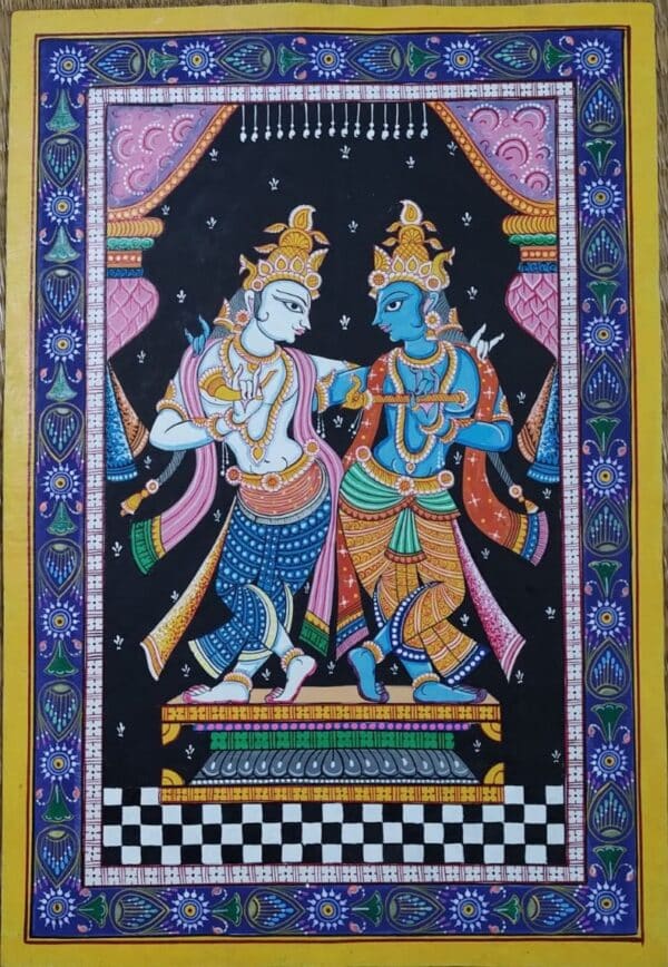 Krishna and Balaram - Pattachitra - Kanhu Bisoi - 09