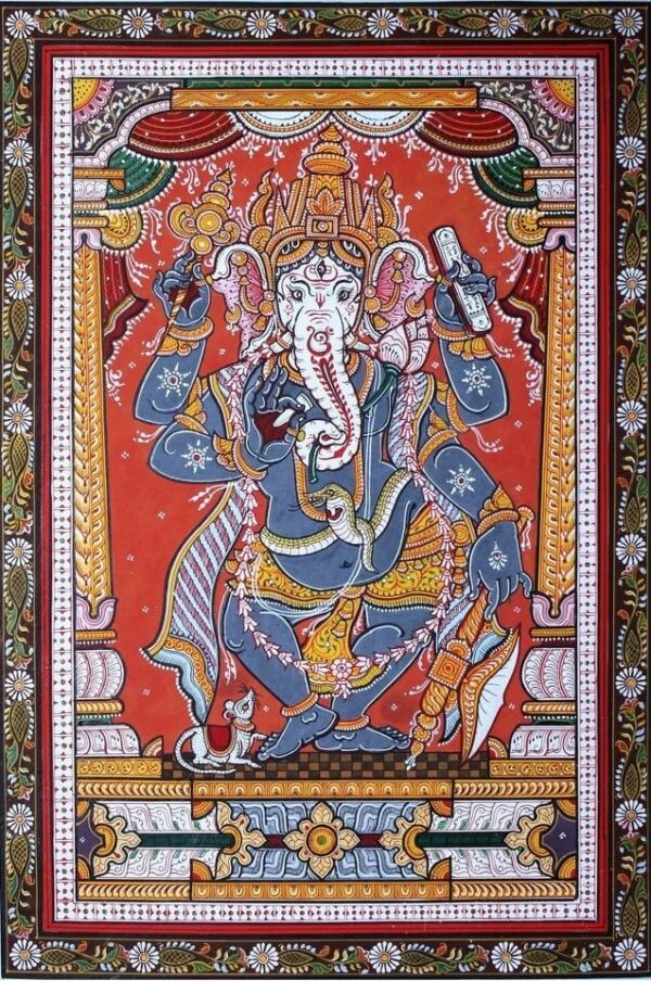 Ganesha - Pattachitra painting - Somnath Nayak - 04