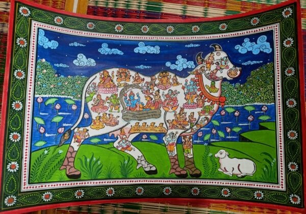 Kamadhenu - Pattachitra paintings - Susant Maharana - 25