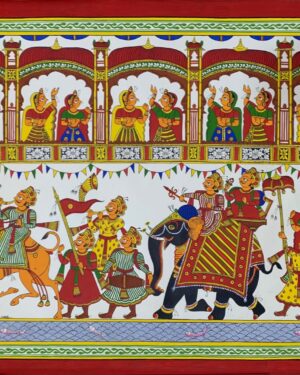 Raja Ki Sawari - Phad Painting - Sourabh - 03