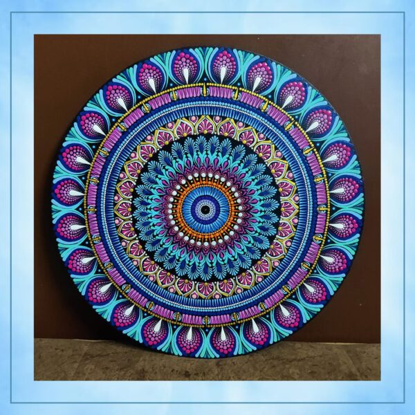 Pink and Blue - Mandala Art - Nisha - 44