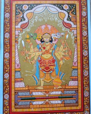 Panchamukhi Hanuman -Pattachitra painting - Somnath Nayak - 10