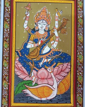 Saraswati = Pattachitra painting - Somnath Nayak - 11