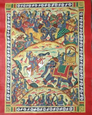 The Battle of Haldi Ghati - Phad paintings - Abishek Joshi - 60
