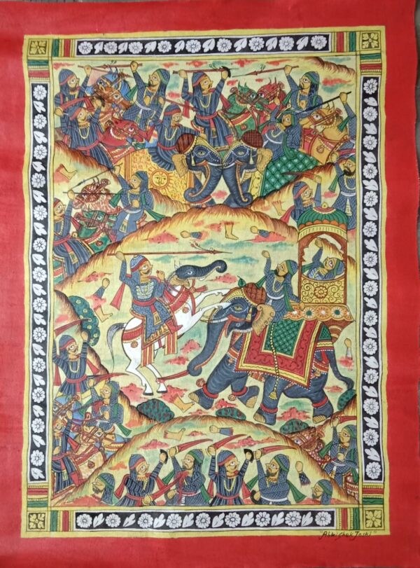 The Battle of Haldi Ghati - Phad paintings - Abishek Joshi - 60