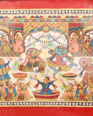 Radha Krishna holi - Phad paintings - Abishek Joshi - 61