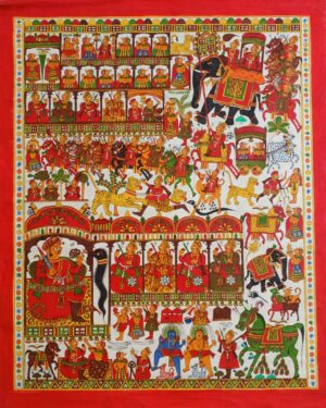 Folk God Devnarayan - Phad paintings - Abishek Joshi - 67