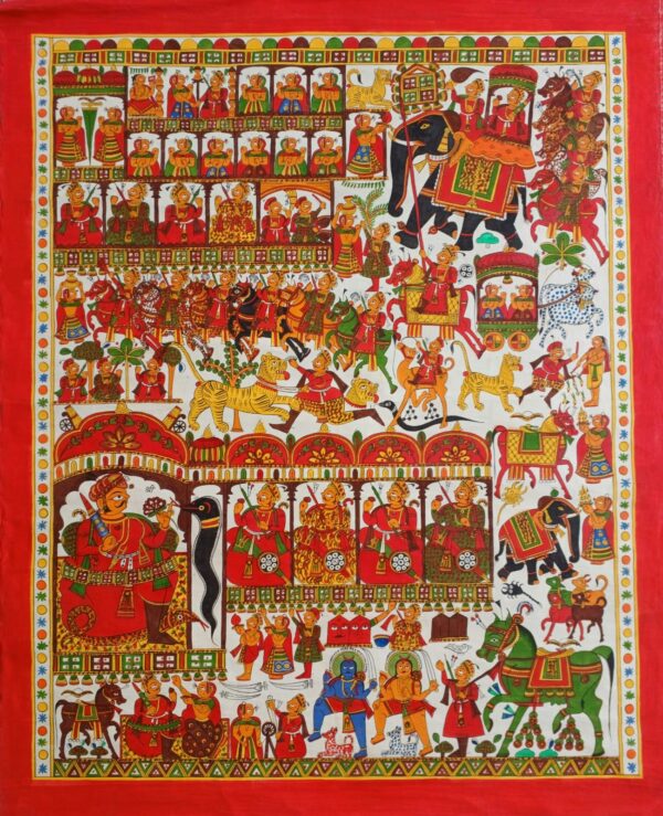 Folk God Devnarayan - Phad paintings - Abishek Joshi - 67