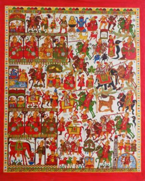 Folk God Devnarayan - Phad paintings - Abishek Joshi - 68