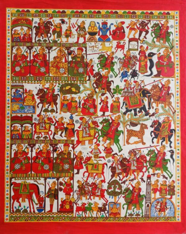 Folk God Devnarayan - Phad paintings - Abishek Joshi - 68