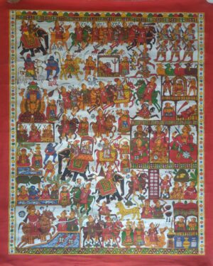 Folk God Devnarayan - Phad paintings - Abishek Joshi - 69