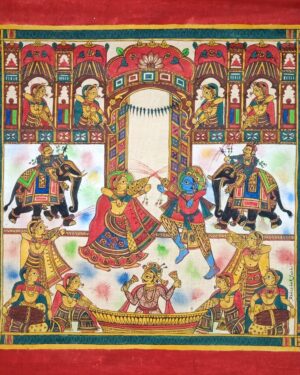 Radha Krishna holi - Phad paintings - Abishek Joshi - 80