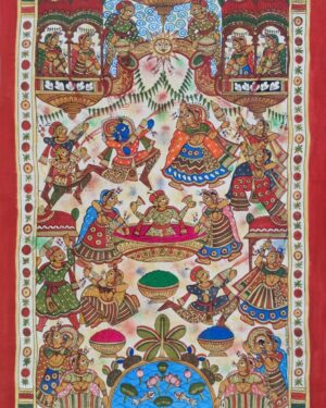 Radha Krishna Holi - Phad paintings - Abishek Joshi - 81