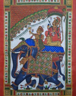 Royal Ride - Phad paintings - Abishek Joshi - 82