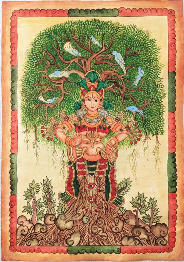 Tree Goddess- Kerala Mural - Sindhu - 04