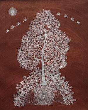 The Tree - Warli art - Krushna - 16