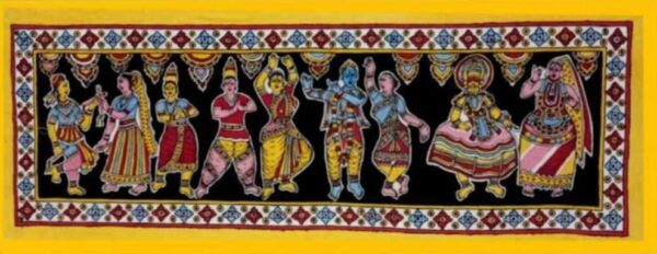 Krishna Leela - Kalamkari Painting - Vivardhibi - 11