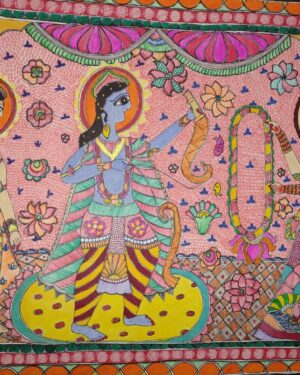 Ram Sita Jaimala - Madhubani painting - Anamika - 06