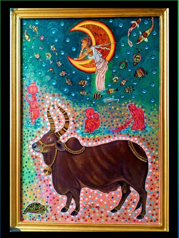 The Bull - Indian Art - Pooran Poori - 21