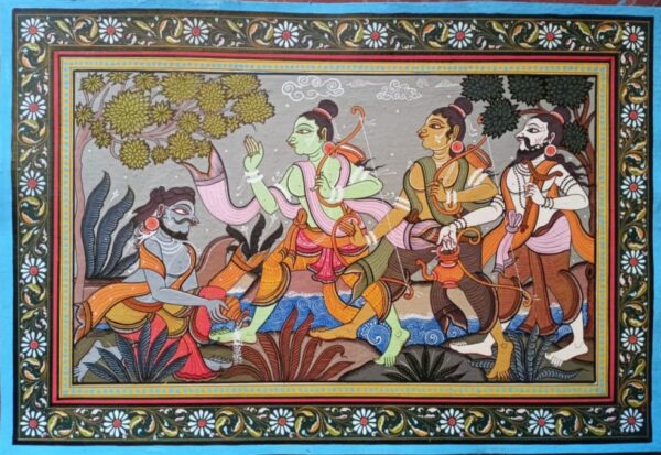 Botaman's Devotion - Ramayana Story -Pattachitra paintings - Susant Maharana - 33