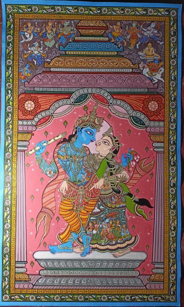 Radha Krishna - Pattachitra paintings - Susant Maharana - 37