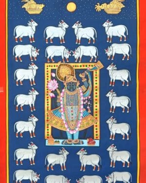 Shrinathji Gopashtami - Pichwai painting - Varta Shrimail - 46