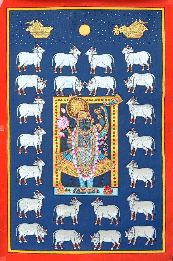 Shrinathji Gopashtami - Pichwai painting - Varta Shrimail - 46