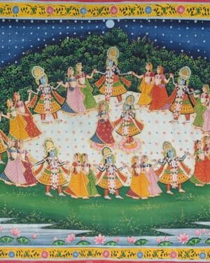 Maha Raas - Pichwai painting - Varta Shrimail - 47
