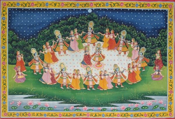Maha Raas - Pichwai painting - Varta Shrimail - 47