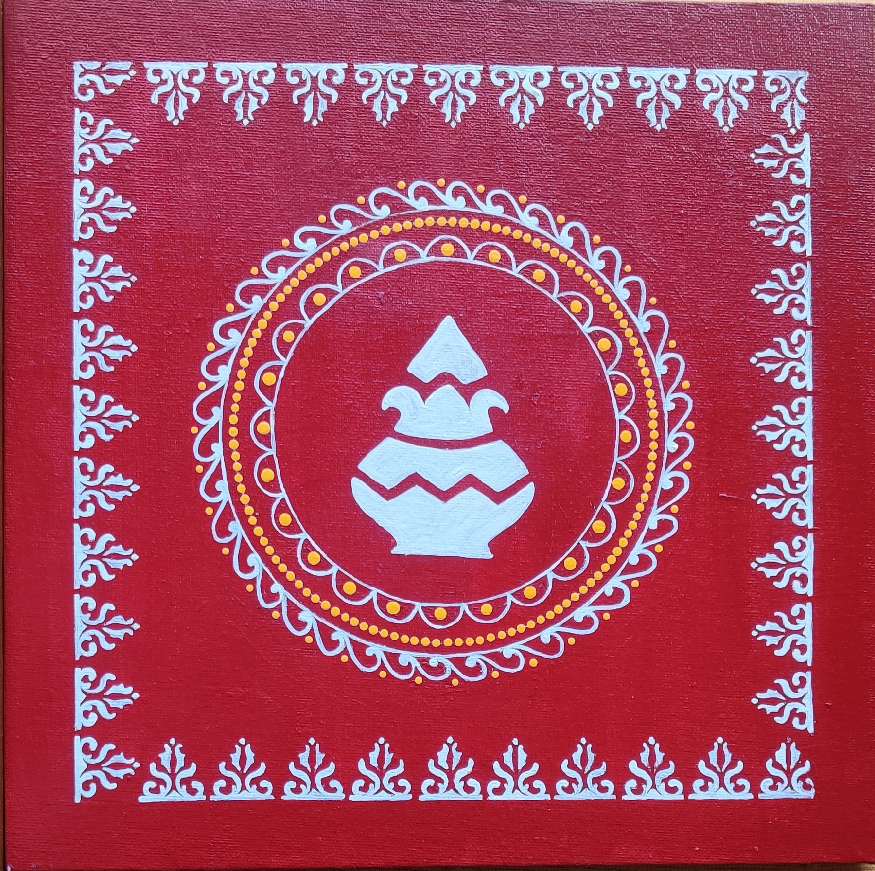 Special Diwali painting set of 4 - International Indian Folk Art Gallery