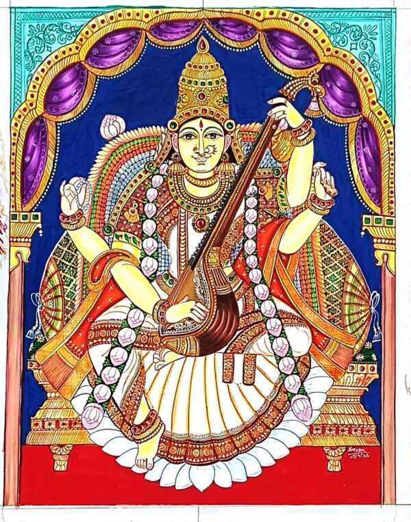 Goddess Saraswati - Indian Art - Deepa Kannan - 04