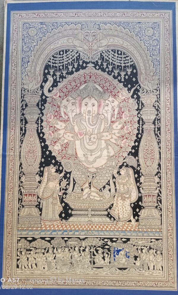 Panchamukhi Ganesha - Pattachitra painting - Manas Kumar - 25