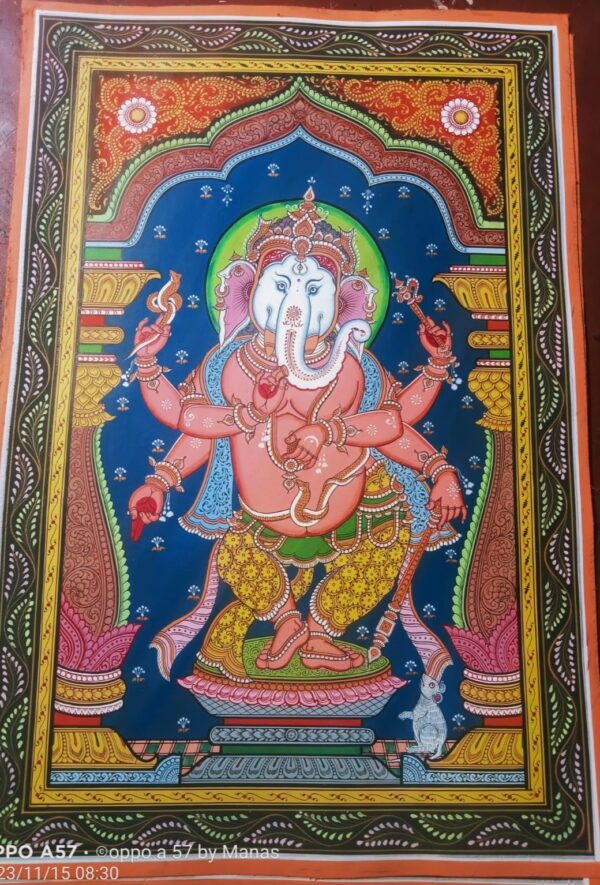 Ganesha - Pattachitra painting - Manas Kumar - 26