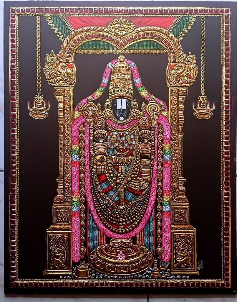 Balaji - Tanjore painting (20