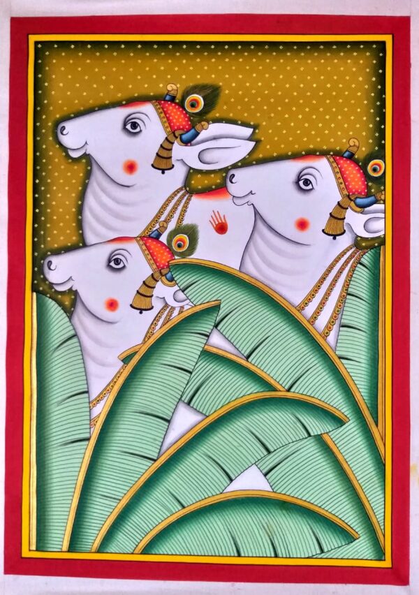 Krishna's Cows - Pichwai Painting - Kiran Kumar - 17