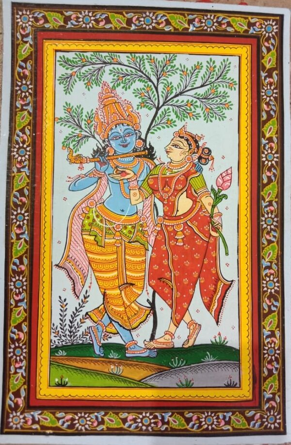 Radha Krishna - Pattachitra painting - Somnath Nayak - 16