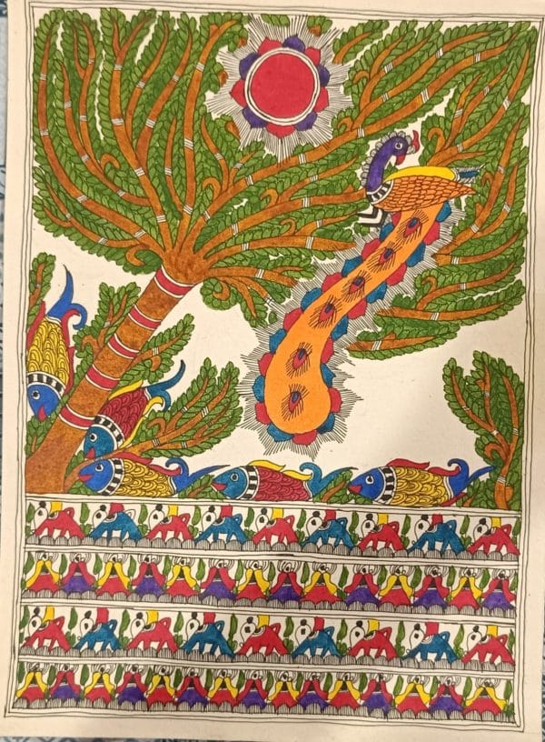 Madhubani painting - Avdhesh Kumar - 12