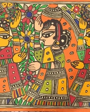 Madhubani painting - Avdhesh Kumar - 14