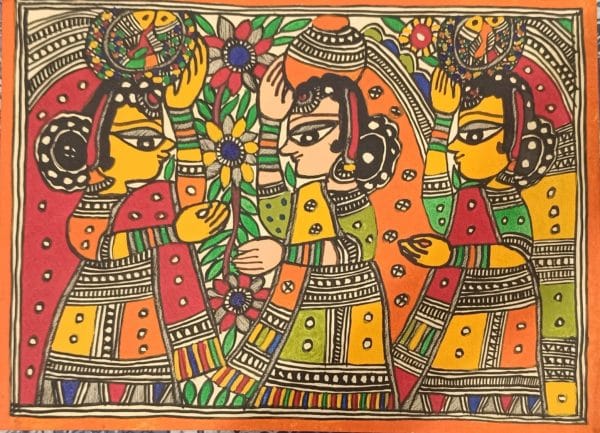 Madhubani painting - Avdhesh Kumar - 14