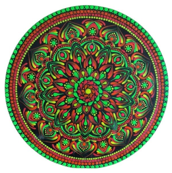 Neon mandala - Dot Mandala - 03 - Kavita