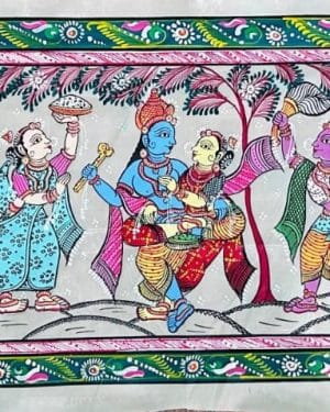 Rasalila - Pattachitra painting - Biswajit - 13