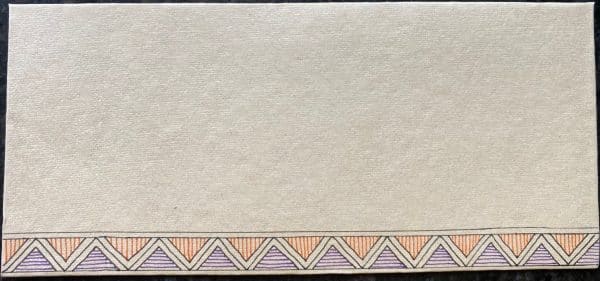 Envelope for Any occasion #5 - Madhubani Painting (7.5” x 3.5”) [Set of 5]